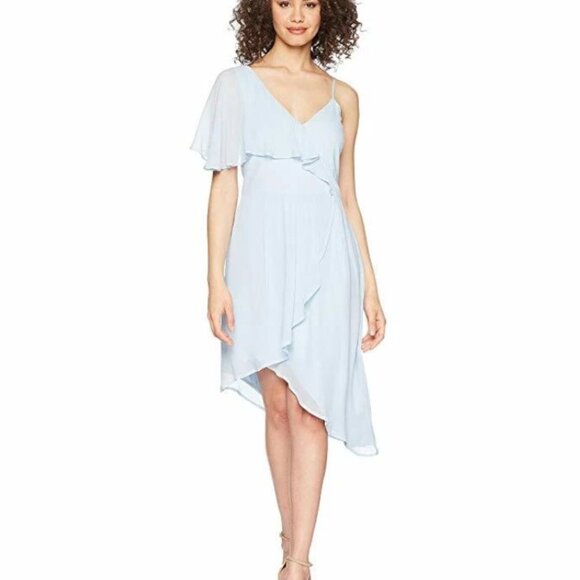 💙 Adelyn Rae Rita Dress in Celestial Blue | Elegant & Flattering (NWT, Size M) - Picture 1 of 12